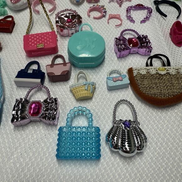 Licca Mimi Takara Doll 75+ Accessories Lot Shoes Purses Headbands Regular & Mini - Picture 10 of 16